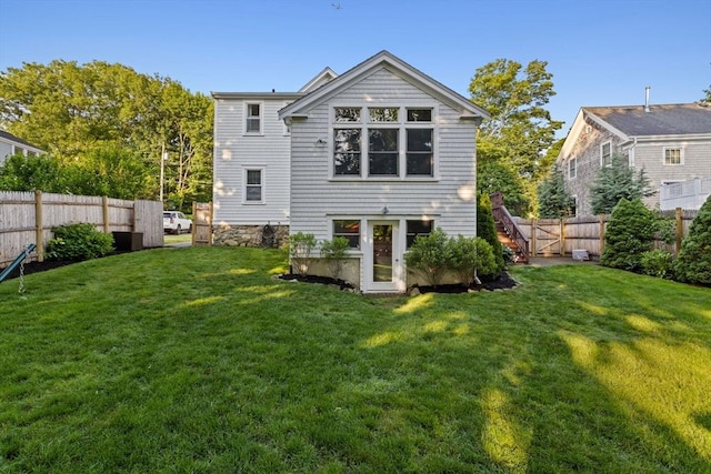 12 Short St, Cohasset, MA 02025 - back of property with a fenced backyard