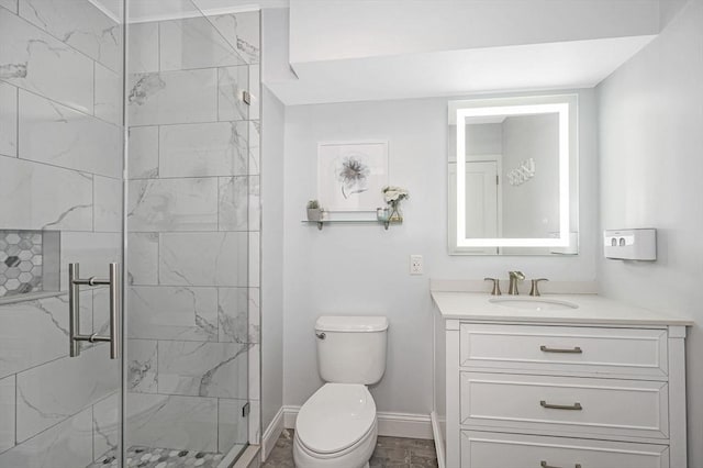 129 Merrimac Unit 19, Newburyport, MA 01950 - full bathroom with a marble finish shower and vanity