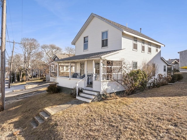 view of front of house featuring a porch