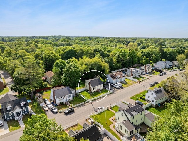 31 Webster St, Randolph, MA 02368 - aerial view of residential area with a heavily wooded area