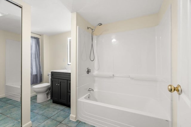 6 River St, Salem, MA 01970 - full bathroom featuring bathing tub / shower combination, vanity, and tile patterned flooring