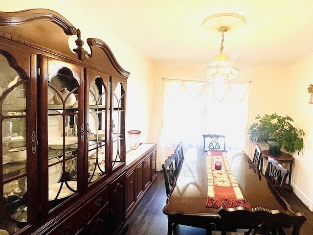 173 Brookway Rd, Boston, MA 02131 - dining space featuring dark wood finished floors