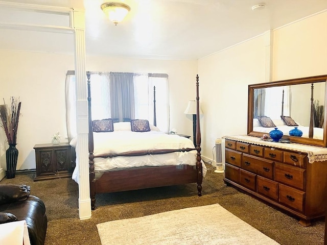 173 Brookway Rd, Boston, MA 02131 - bedroom with dark carpet and baseboards