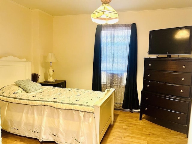 173 Brookway Rd, Boston, MA 02131 - bedroom featuring light wood-style floors and ornamental molding