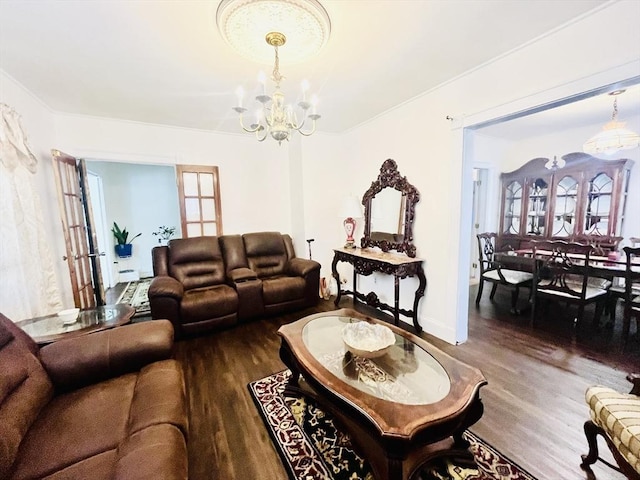 173 Brookway Rd, Boston, MA 02131 - living area featuring a chandelier and wood finished floors