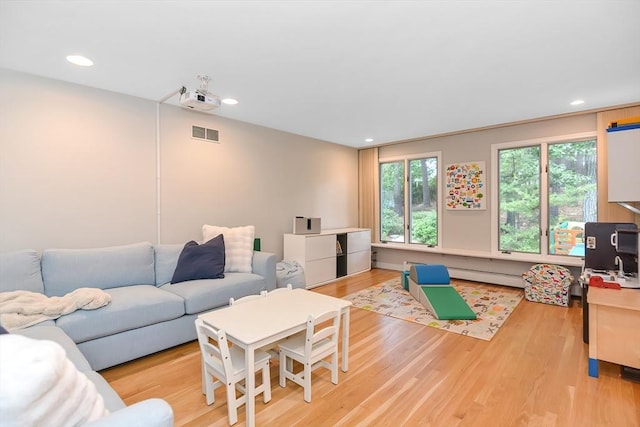 28 Smithshire Ests, Andover, MA 01810 - living area featuring wood finished floors and recessed lighting