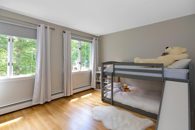 28 Smithshire Ests, Andover, MA 01810 - bedroom featuring light wood-style flooring and a baseboard radiator