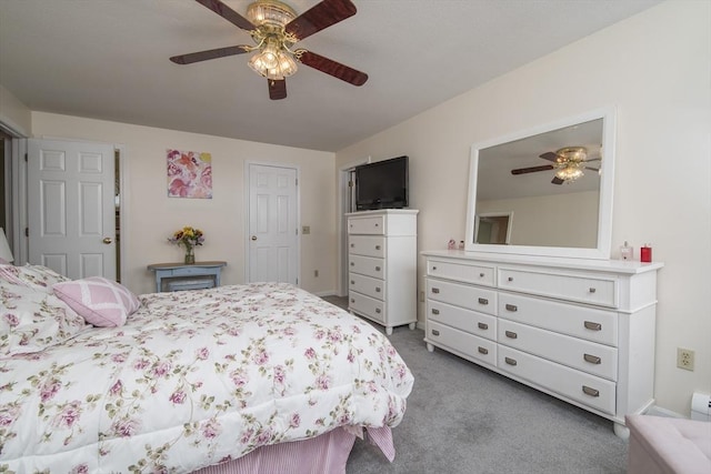 769 Federal St, Belchertown, MA 01007 - carpeted bedroom with a ceiling fan