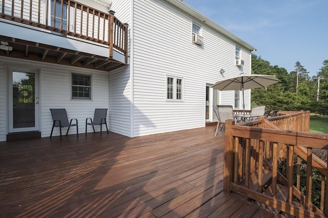 769 Federal St, Belchertown, MA 01007 - deck featuring outdoor dining space and cooling unit
