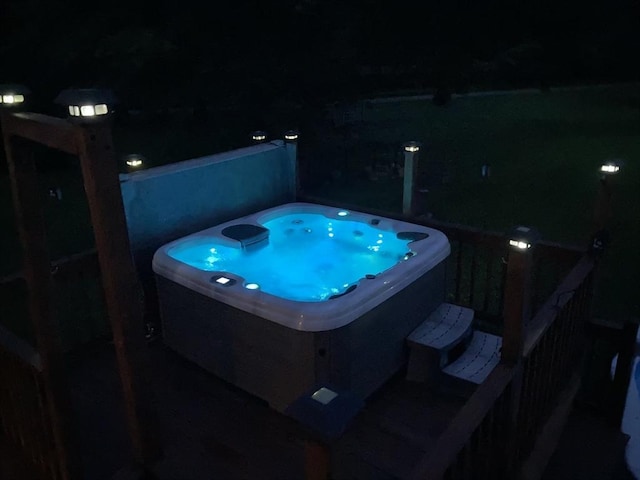 769 Federal St, Belchertown, MA 01007 - view of pool with a hot tub