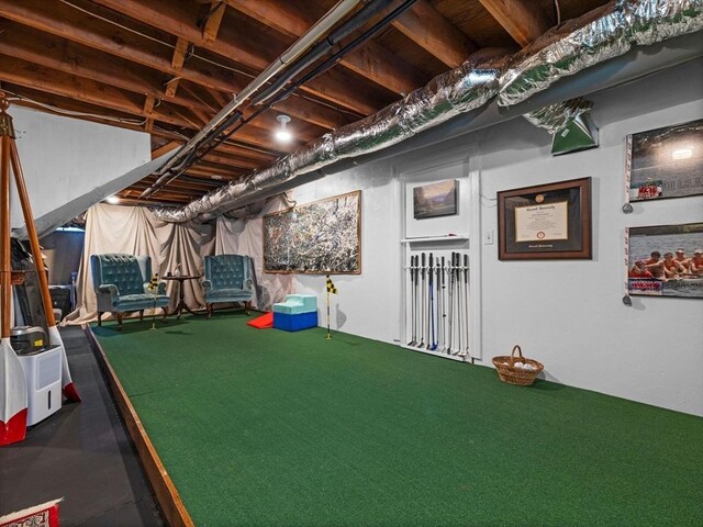 view of basement