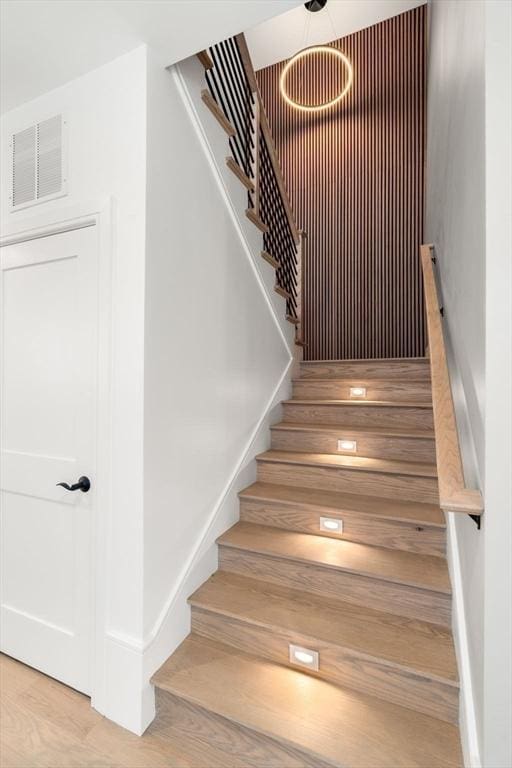 31 Evergreen St Unit 2, Boston, MA 02130 - stairway with wood finished floors