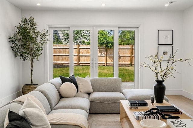 31 Evergreen St Unit 2, Boston, MA 02130 - living area with recessed lighting and baseboards