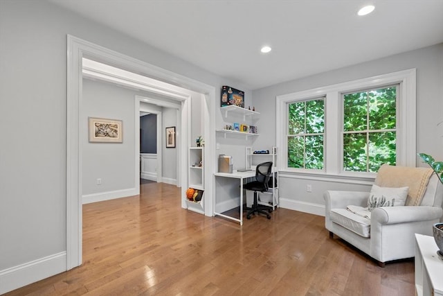 14 Reiling Pond Rd, Lincoln, MA 01773 - office area with wood finished floors and recessed lighting
