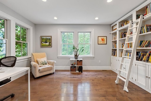 14 Reiling Pond Rd, Lincoln, MA 01773 - living area with hardwood / wood-style floors and recessed lighting