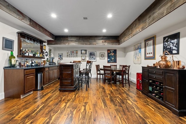 14 Reiling Pond Rd, Lincoln, MA 01773 - indoor bar with recessed lighting and dark wood-style flooring