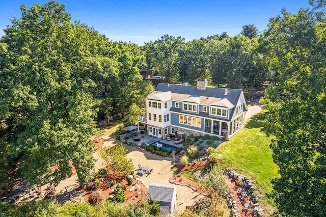 14 Reiling Pond Rd, Lincoln, MA 01773 - aerial view of property and surrounding area