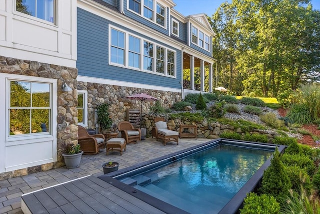 14 Reiling Pond Rd, Lincoln, MA 01773 - outdoor pool featuring a patio