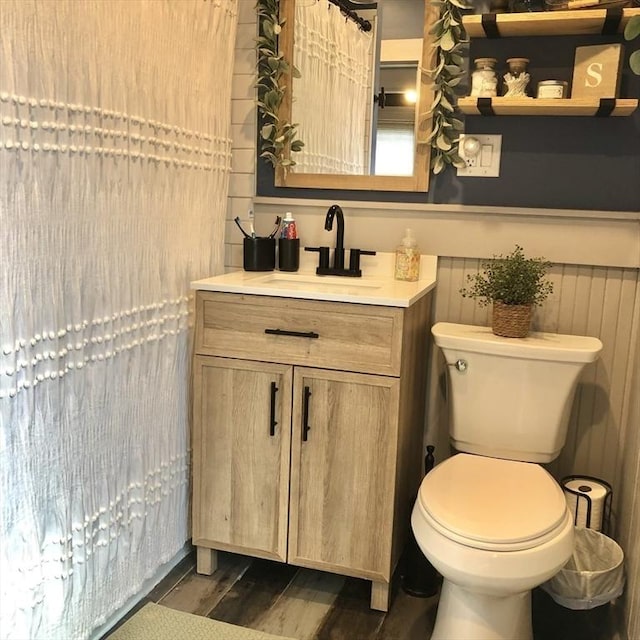 14 Highland St, Clinton, MA 01510 - bathroom with vanity and wood finished floors