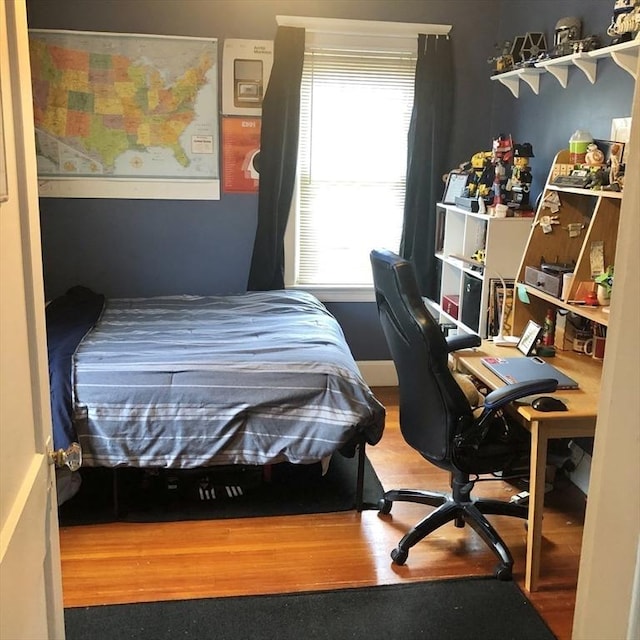14 Highland St, Clinton, MA 01510 - bedroom with wood finished floors and an office area