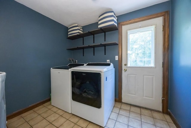 5 Windsor Rd, Lynnfield, MA 01940 - laundry area with washing machine and dryer and light tile patterned floors