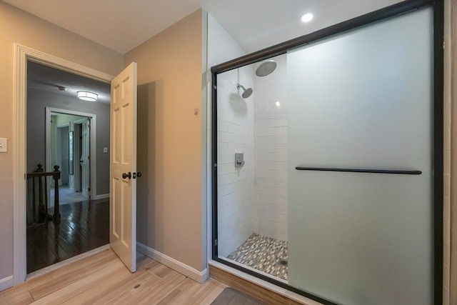 5 Windsor Rd, Lynnfield, MA 01940 - full bathroom with wood finished floors and a stall shower