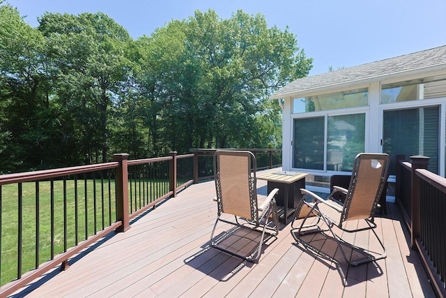 5 Windsor Rd, Lynnfield, MA 01940 - wooden terrace featuring a lawn and a fire pit