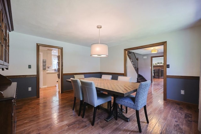 5 Windsor Rd, Lynnfield, MA 01940 - dining room with hardwood / wood-style flooring and stairway