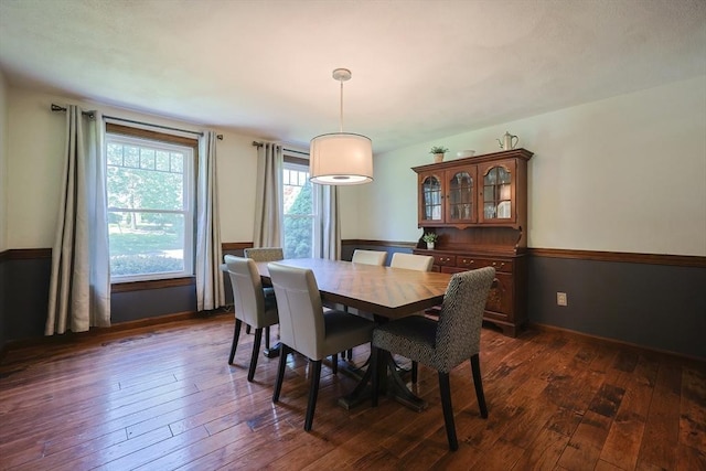 5 Windsor Rd, Lynnfield, MA 01940 - dining area with dark wood-type flooring and baseboards