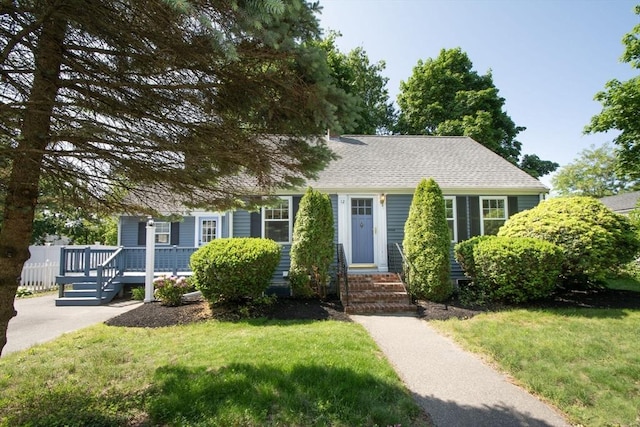12 Beverly Cir, Randolph, MA 02368 - view of front of property featuring roof with shingles