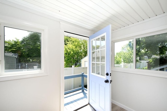 12 Beverly Cir, Randolph, MA 02368 - entryway featuring plenty of natural light and baseboards
