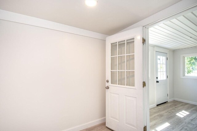 12 Beverly Cir, Randolph, MA 02368 - entryway with light wood-type flooring and baseboards