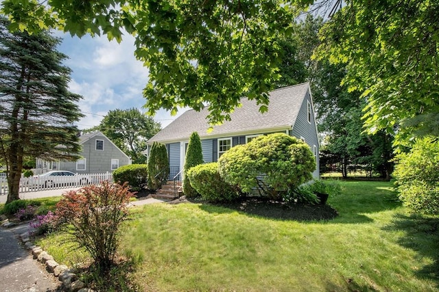 12 Beverly Cir, Randolph, MA 02368 - view of front of property featuring roof with shingles and entry steps