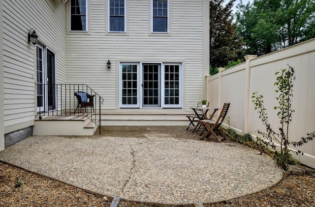 view of patio / terrace with fence