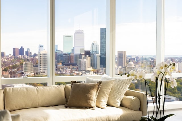 view of sunroom