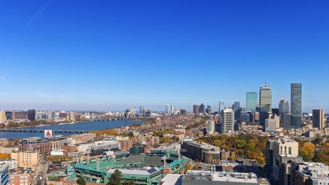 view of city with a water view