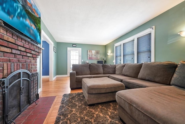 15 W St, Paxton, MA 01612 - living area featuring wood finished floors and a fireplace