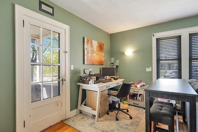 15 W St, Paxton, MA 01612 - office area with light wood finished floors