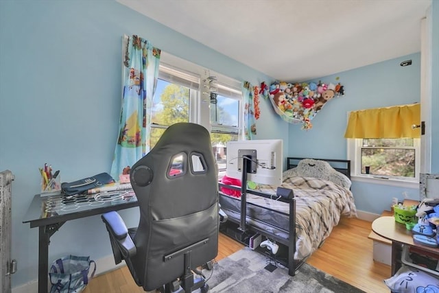 15 W St, Paxton, MA 01612 - bedroom with wood finished floors and an office area