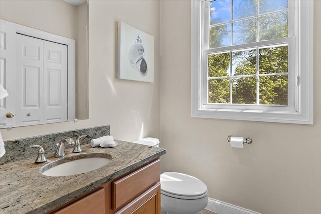 8 Mill River Ln, Rowley, MA 01969 - half bathroom featuring toilet and vanity