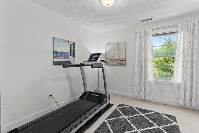 8 Mill River Ln, Rowley, MA 01969 - exercise room featuring carpet and baseboards
