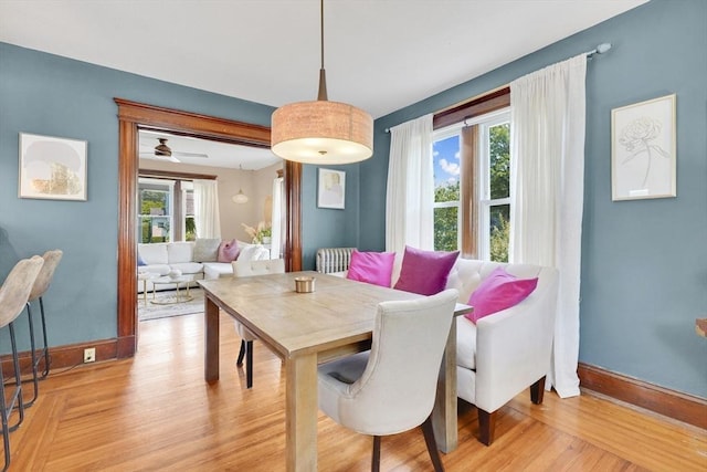 50 Oleander St, West Springfield, MA 01089 - dining area with baseboards and light wood-type flooring