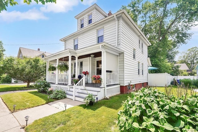 50 Oleander St, West Springfield, MA 01089 - american foursquare style home featuring a porch