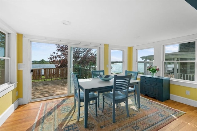 2 Howland Ave, Dartmouth, MA 02748 - sunroom with a water view, healthy amount of natural light, and baseboards