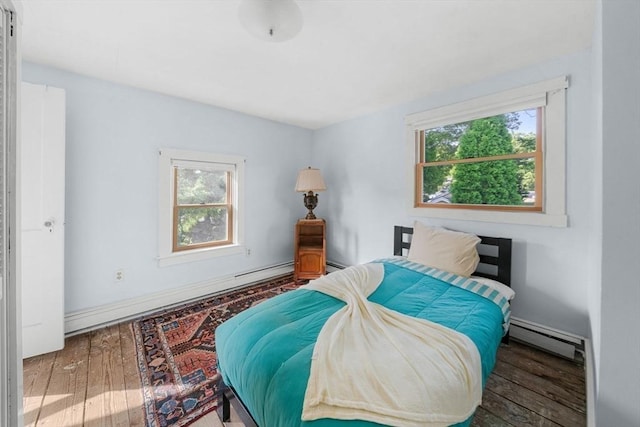 2 Howland Ave, Dartmouth, MA 02748 - bedroom featuring baseboard heating and wood-type flooring