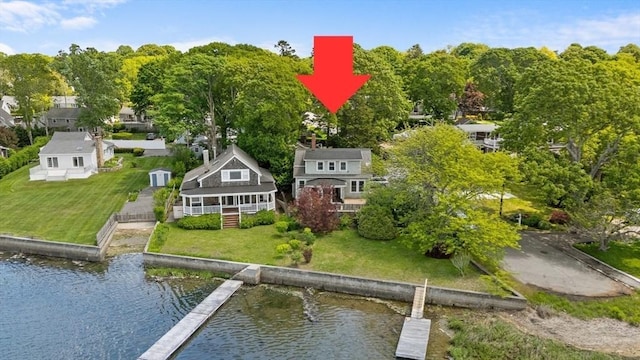 2 Howland Ave, Dartmouth, MA 02748 - aerial view of property and surrounding area featuring a large body of water