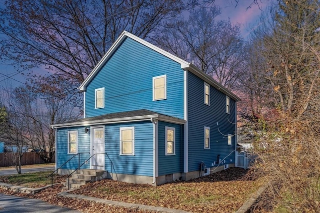 view of front of home