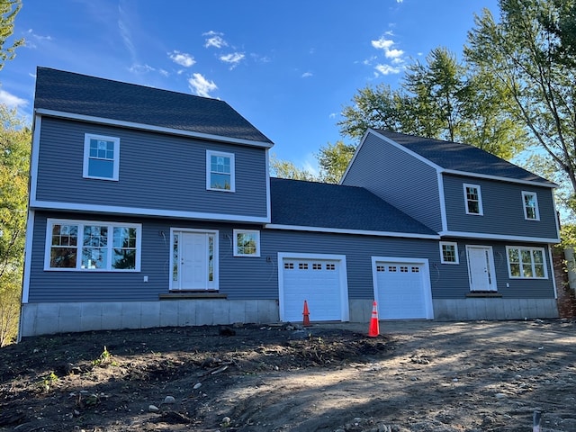 front facade featuring a garage