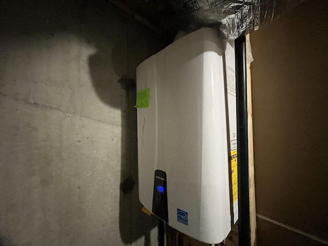 445 Cambridge St, Worcester, MA 01610 - basement view of tankless water heater