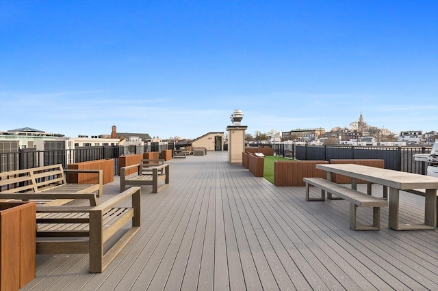 view of wooden terrace